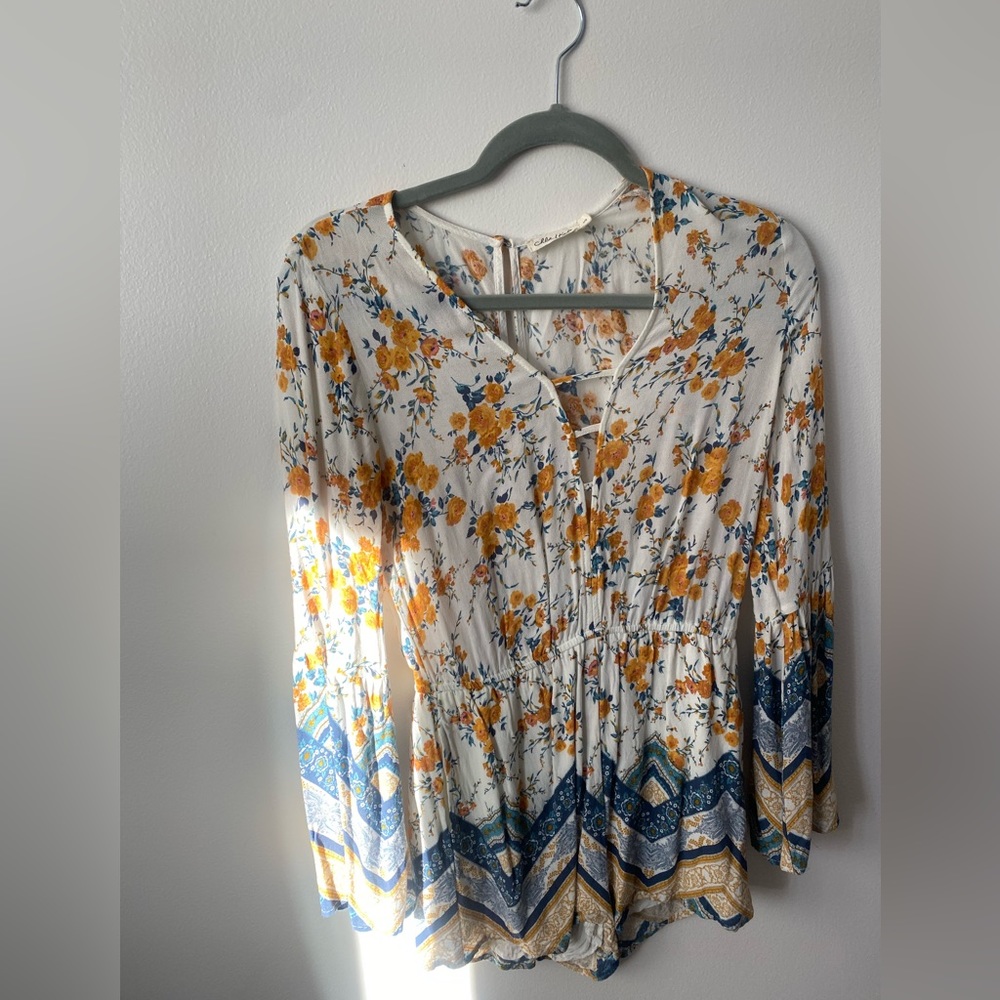 Chloe & Katie Floral Romper